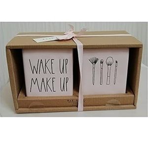 Rae Dunn Artisan collection NWT wake up make up organizer vanity brush holder